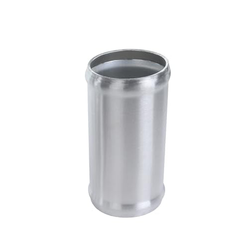 AC PERFORMANCE 2.25" (57mm) OD Aluminum Alloy Hose Joiner Silicone Pipe Connector Bead, 4" Length with 304 SS Clamps, Pack of 2 - size: 2.25" (57mm) - 2PCS