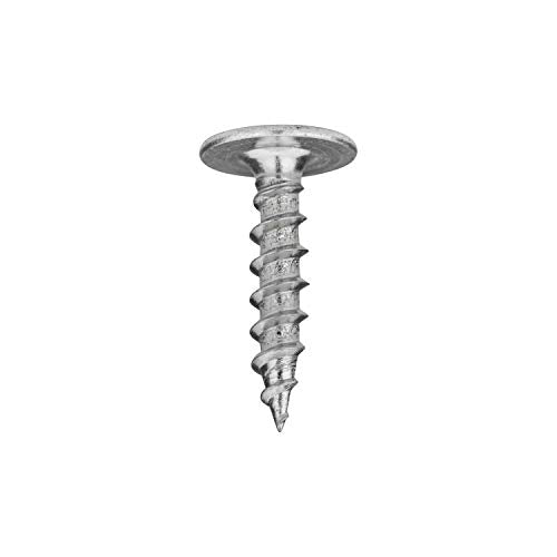Rok Hardware 100 Pack #8 x 7/8" Deep Coarse Thread Phillips Truss Head Wood Drawer Front Adjustment Screws Zinc MDF