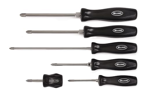 Williams JHW100P-6PD 6-Piece Endurogrip Phillips Screwdriver Set - style: 6 Piece Phillips