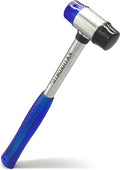 KAIHAOWIN Small Rubber Mallet-25mm Double Faced Rubber Hammer with Soft/Hard Plastic Nylon Head Non Marring Hammer for Jewelry Leather Work Craft Flooring Project Upholstery Camping Woodworking - size: 25mm Soft/Hard Hammer
