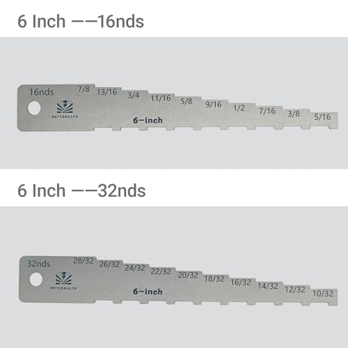 The 6" Brake Pad Measuring Tool,Brake Drum Wear Detection Gauge in 32nds - size: 6"-32nds