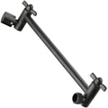 BRIGHT SHOWERS Brass Shower Head Extension Arm for Rain and Handheld Shower Head, 10 Inch Universal Shower Arm Extender, Height & Angle Adjustable, Oil-Rubbed Bronze - color: Oil Rubbed Bronze, style: 10 Inch