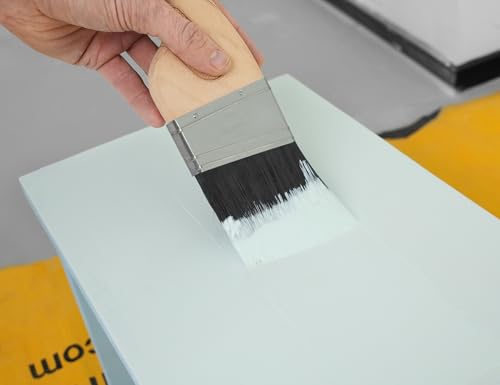 ROLLINGDOG 3 Inch Angled Paint Brush - color: 3" Stiff Bristles