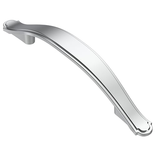 Alzassbg Polished Chrome Cabinet Pulls and Handles 10 Pack, AL3028CP - color: Polished Chrome, size: 3-3/4" Hole Center