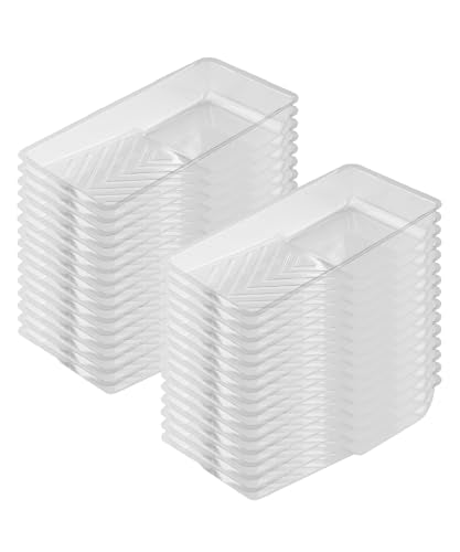 Bates- Paint Tray Liner, 4 Inch, 30 Pack, Clear, Plastic Disposable Paint Tray for Painting Walls - color: Clear, size: 30 Pack 4 Inch