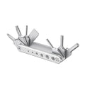 SMALLRIG Folding Tool Set with 7 Functional Tools for Camera - AAK2213D - color: Silver