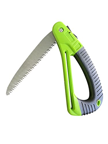 GARDEN GURU Folding Pruner Saw with Ergonomic Handle & Safety Lock – Non Slip – Rust Resistant Hardened Steel – Professional Grade Sawtooth Blade – for Pruning Trimming Camping Clearing - size: 1 Pack