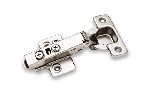 2-Pack Full Overlay Frameless Soft-Close European Hinges - size: 2 Pieces