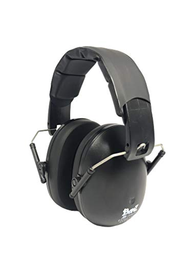 BANZ Kidz Earmuffs 2 Years & Older - Loud Noise Cancelling, Size Adjustable - color: Black
