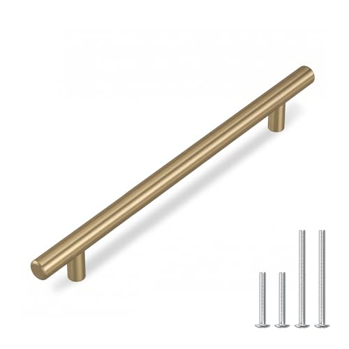 homdiy 15Pack 6-1/4in Cabinet Handles Champagne Bronze Kitchen Cabinet Pulls Drawer Pulls for Dresser Drawers - color: Champagne Bronze, size: 6-1/4in hole centers
