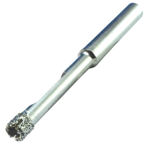 1/4" Diamond Drill Bit For Porcelain & Ceramic Tiles - Glass Drill With Guide, 6mm Bit - size: 6mm 1/4" Core Bit