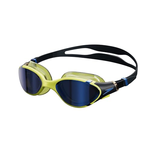 Speedo Unisex-Adult Swim Goggle Biofuse 2.0 - color: Black Hyper/Sapphire Mirrored