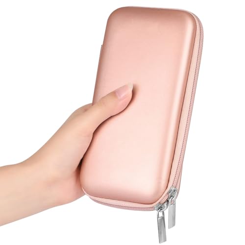 iMangoo Travel Essential Electronics Organizer Charger Case Carrying Pouch - color: Rose Gold, size: Small