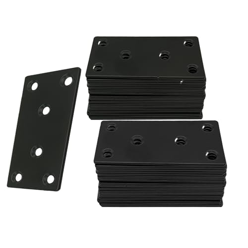 35‑Pack Flat Metal Brackets, 2.36" 304 Stainless Steel Brackets - size: 35PCS-2.36'' Flat Plates