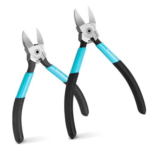 DURATECH 5" & 6" Wire Cutter, Flush Cutter with CNC Machined Edges