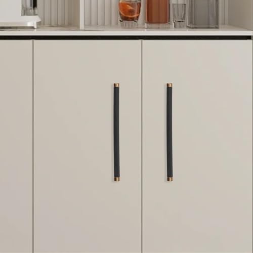 10 Pack 6-1/4 inch Black and Champagne Bronze Kitchen Cabinet Handles Knurled Cabinet Pulls Black Drawer Pulls Kitchen Cabinet Hardware Handles Dresser Handles - color: Black And Champagne Bronze, size: 6-1/4" Hole Center（160mm）