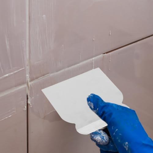 4 Piece Putty Knife Scraper Set Stainless Steel Drywall Knife Set for Spackle Applying Wallpaper Removal Paint Spreading Plasterboard Repair and Wall Decoration