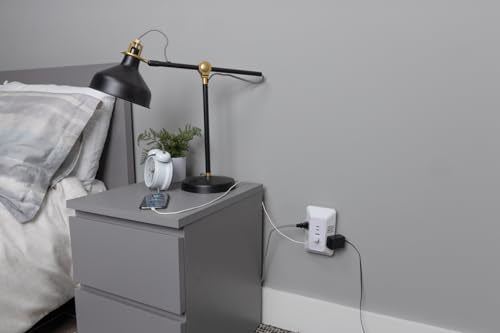 GE Outlet Extender with USB Ports, 4 Outlet Splitter, 2 USB-A, 2 USB-C - size: 2 USB-C