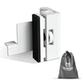 Portable Door Lock for Home/Hotel Security, Flip Action Style - color: White
