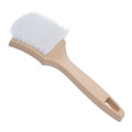 Nanoskin Nylon Scrub Brush for Tire Cleaning, White, 8.5" - color: White and Beige, size: 8.5"