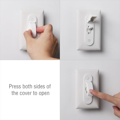 Wall Switch Guard, Child Proof Light Switch Cover Guard | Toggle Style | Light Switch Protection | Keep Toggle Switch in On or Off Position | 2 Pack, White - size: 2 Pack