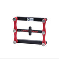 Center Gauge - Center Finder, Dado Offsets & Marking Tool for Woodworking (Black/Red) - color: Black/Red