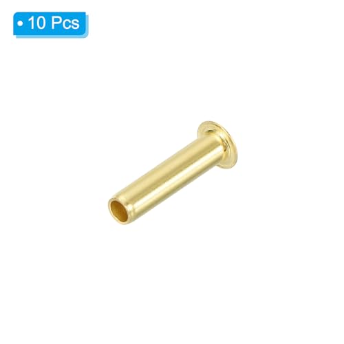 PATIKIL Brass Compression Insert for 3/16" Tube OD 10Pcs Insert Support - size: 3/16"
