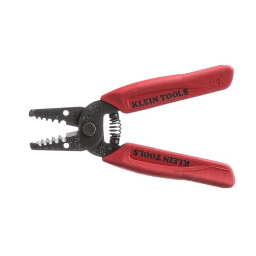 Klein Tools 11049 Wire Stripper/Cutter, Made in USA, Compact, Lightweight, Hardened Steel, Precision Ground, for Stranded Wires