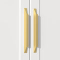 Goldenwarm 10 Pack Gold Cabinet Handles, 5" Hole Center Finger Pulls - color: Matte Gold, size: 5in Hole Centers
