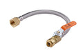 1piece EFIELD 18"L Push-fit Valve Water Heater Connector,3/4"FIP x 1/2" - size: 18 Inch, style: 1/2''x3/4''
