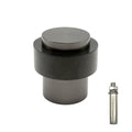 Floor Door Stopper, Wall Protection Heavy Duty Solid 304 Stainless Steel Cylindrical Door Stop with Rubber, 1 Pack, Grey - color: Gray