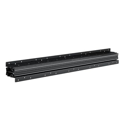 VEVOR Undermount Heavy Duty Drawer Slides, 16 24 32 40 Inch 260 lb Load Capacity Full Extension Ball Bearing Under Stair Cabinet Rails, Bottom Stair Cabinet Glides Track Runners(32inch, Black) - size: 32 Inch