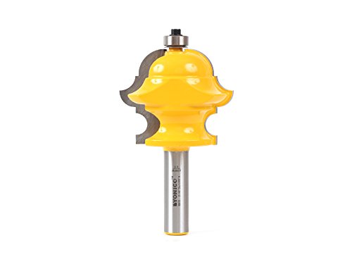 YONICO Architectural Molding Router Bits Multi Profile 1/2-Inch Shank 16155 - style: 16155 - 1-7/8" CL - 7/8" CD - 1/2" Shank