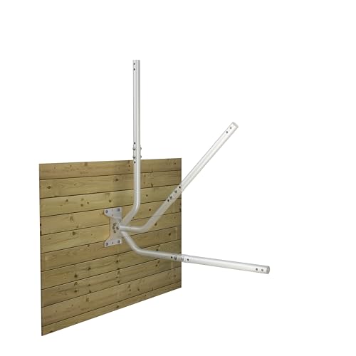 CEKAY J-Pole Mount for Antenna & Weather Station, 1.25 x 33.25 in, White - size: 33.25"