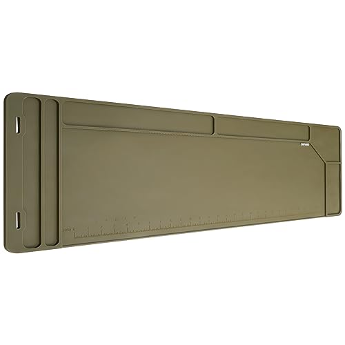 CKPART Rifle Gun Cleaning Mat, Anti-Slip Rubber Tactical Magnetic Mat, Gun Maintenance Mat,Gun Maintenance Mat for Gun Cleaning Kits 36" x 12"