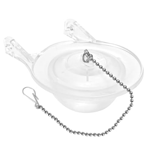 3-Inch Toilet Flappers Replacement Kit for Gerber 99-827, 3 Inch Toilet Flush Valve with Stainless Chain and Hook, High Performance Silicone Toilet Flapper - Reliable Toilet Flapper (Clear 1 PCS) - color: Clear 1 PCS