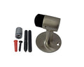 QCAA Solid Brass Door Stop, 3" Height, Satin Nickel, 1 Pack, Made in Taiwan - color: Satin Nickel, size: 1 Pack