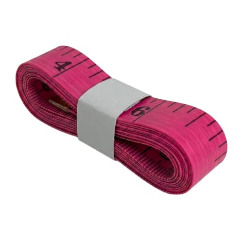 Measuring Tape for Body Measurements, Soft Tape Measure Double Scale, Has 150 Centimetre Scale on Reverse and Front 60 Inch - color: Red