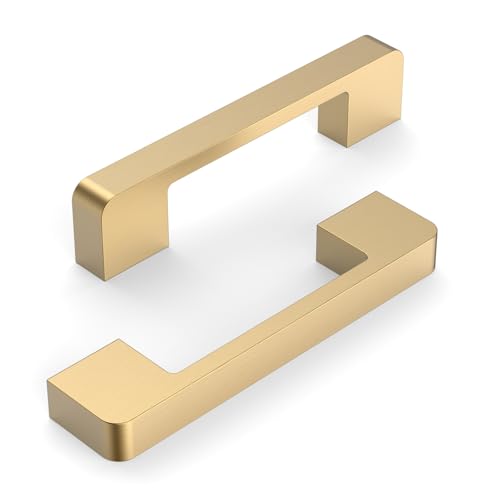 Champagne Bronze Cabinet Pulls and Handles, 3.75 Inch, 10 Pack - color: Champagne Bronze, size: 3.75"/96MM Hole Center