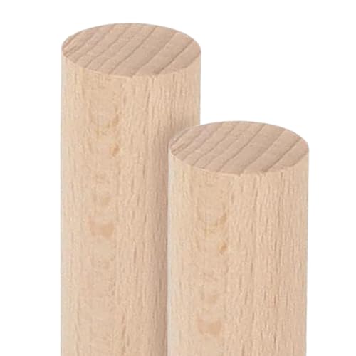 ALBO 1" x 48" Wooden Dowel Rods Set - 2 Pack Birch Natural Extra Long Hardwood Craft Sticks Stair Rails Supports Garden Structures Smooth Sanded Finish Woodworking Material DIY Furniture - size: 1" x 48" 2 Pcs