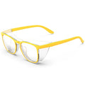MORK&SUKY Safety Glasses, Stylish Goggles With No Fog Lense, Alternatives To Regular Protective Eyewear For Lab and Nursing. - color: Champagne