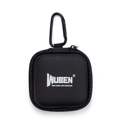 WUBEN G5 Flashlight Holster, EDC Portable Mini Flashlight Pouch, 75*75*30mm - color: Black(G5 Box)
