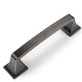 Amerdeco 10 Pack Oil Rubbed Bronze 3-3/4 Inch(96mm) Hole Centers Kitchen Cabinet Pulls Hardware Kitchen Handles for Cabinets Cupboard Handles Drawer Pulls - color: Oil Rubbed Bronze, size: 3.75" hole center