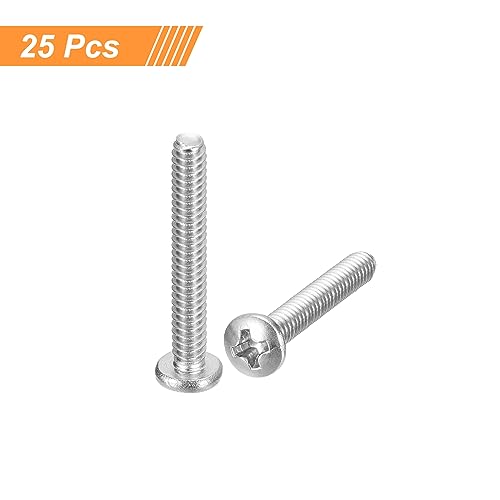 uxcell #6-32x1 Pan Head Machine Screws 304 SS Phillips Drive, 25 Pack - size: #6-32x1"