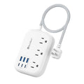 Beeiker Short Extension Cord 1 Ft,6 USB (3 USB C) Power Strip,3 Outlets - size: 1 FT-24W-980J-White