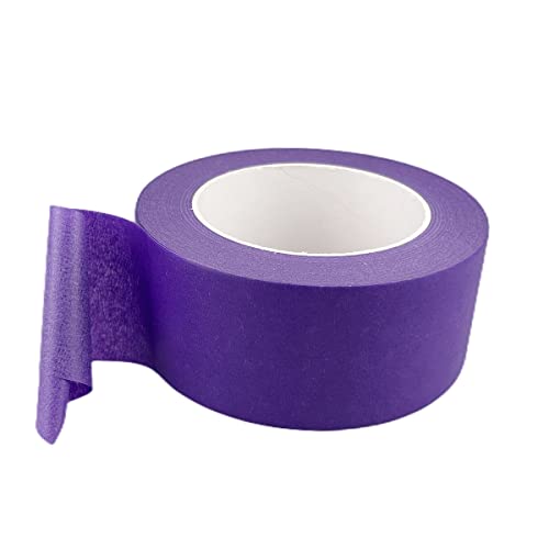 2 Inch Purple Wide Masking Tape, 2 Inch X 55 Yard - color: Purple, size: 2 Inch X 55 Yard