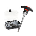 X-Steel 24 in 1 Magnetic Screwdriver,Socket Ratchet Wrench Set,Mini Racheting T-Handle Torx Slotted Phillips Square Screwdriver Set Tools Set with Portable case for Home Dorm - size: 24PCS