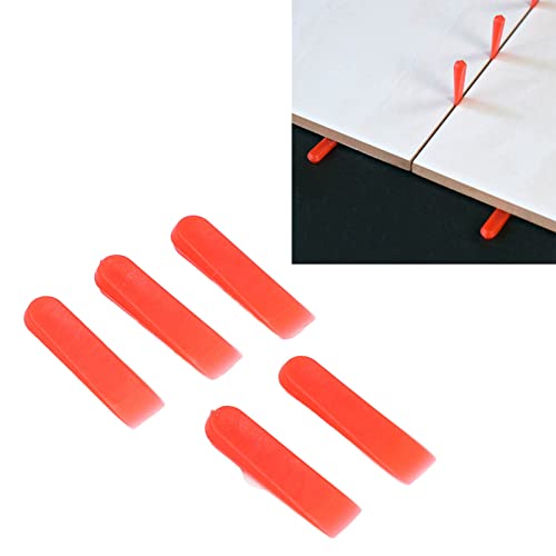1000Pcs Tile Leveling System Wedges 0.2in PE Red Wear Tiles Leveler Spacers Tile Leveler Installation