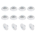 uxcell 12Pcs 19mm Drawer Rollers, M6 x 0.12" Thread Plastic Positioning Pulleys Curved Surface Small Drawer Pulley Bearing Replacement Wheel for Furniture Parts Cabinet Cupboard Slides - size: 19mm M6 x 0.12"