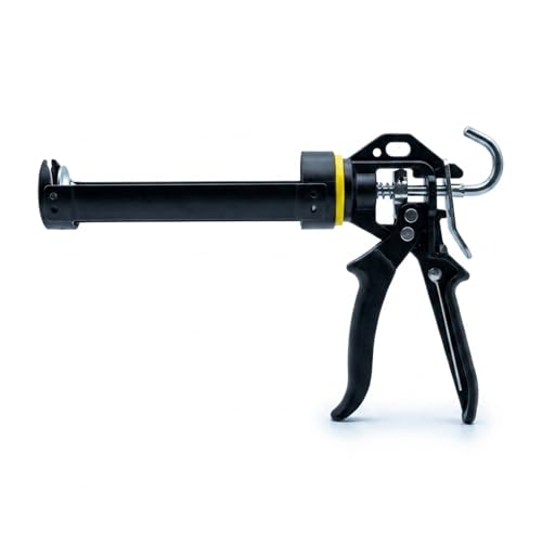 Heavy Duty Caulking Gun | 12:1 Manual Caulk Gun | 10oz Cartridges 300ml | No Drip Professional Calking for Painters, DIYers, Automotive, Contractors - size: 10oz / 300ml, style: 12:1 Manual Gun